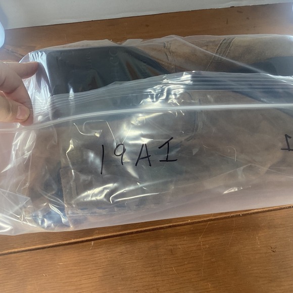 Franco Sarto Brown Suede Leather Zip Up Square Toe Block Heel Ankle Booties - Picture 9 of 9